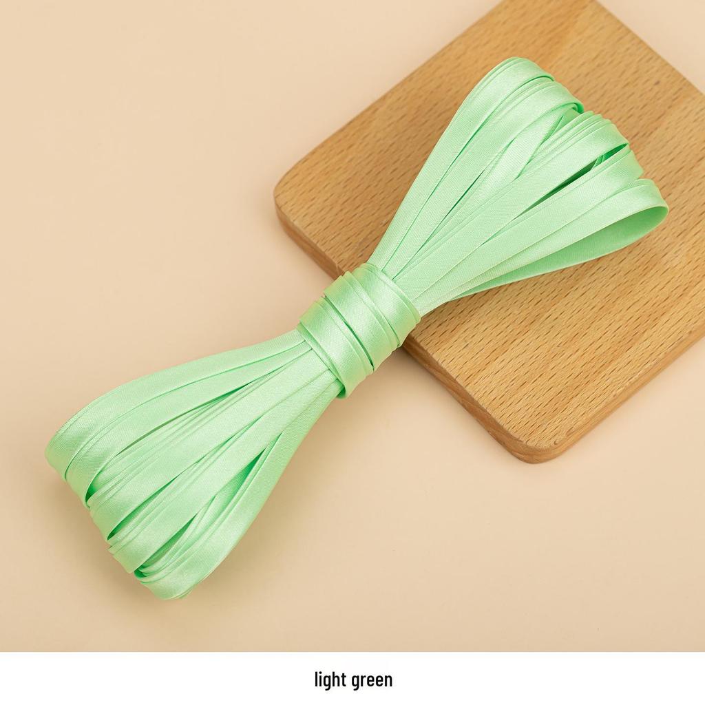 Hengmeihe Satin Cheongsam Paspelband - 0,6 cm Bügelfreie Saumeinfassung für Bekleidungszubehör