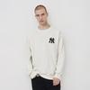 New MLB Sweatshirts Unisex Cream 3AMTEC616-50CRS
