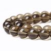 Smoky Crystal Glass Round Beads 15"Strand Smooth Loose Spacer Beads 4/6/8/10/12mm for Jewelry Making DIY Bracelets Accessories