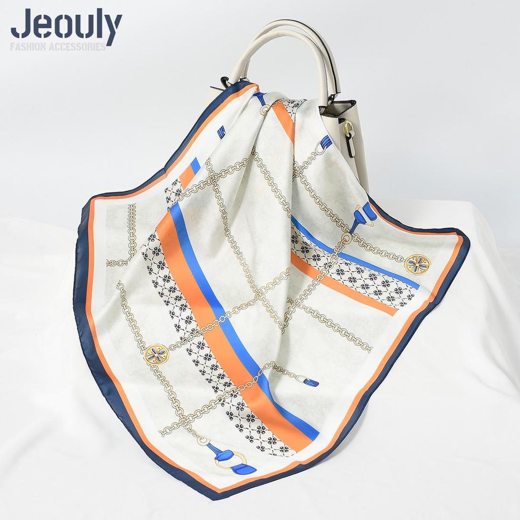 Cross-Border 70cm Silk Cashew Print Scarf - Autumn/Winter Women's Fashion Headscarf