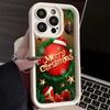 Ae113 Merry Christmas art Santa design art Phone Cases for Samsung A54 A05s A55 A53 A15 S23 S24 Ultra S25 Plus A35 Angel Eye Ladder Protective Cover