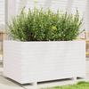 VidaXL Planter White 90x60x49.5 Cm Solid Pine Wood, Outdoor Planter, Flower Box, Plant Box, Planter 847384