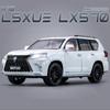 1/18 LEXUS LX570 SUV Toys Alloy Car Model Diecast Metal Giant Off-Road Vehicle Simulation Sound Light Hobbies Collectible Kid Toy Gift