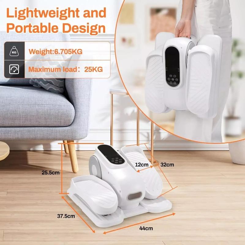 Electric Air Walker Stepper Household Indoor Fitness Equipment Quiet Motor, Adjustable Resistance&LCD Tracker for Home Gym/Office Workout