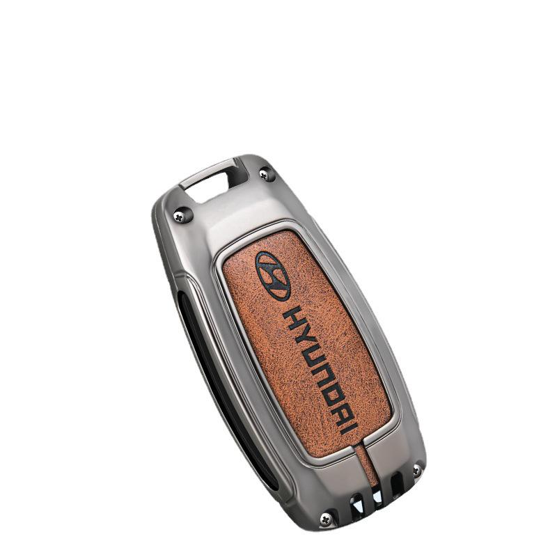 2021 Hyundai Elantra, ix35, ix25, Sonata 8, Festa Key Case - Premium Genuine Leather for Men
