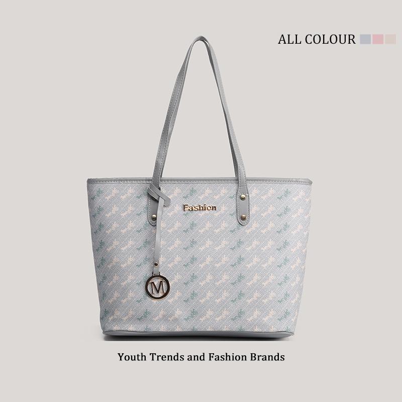 

Вместительная печатная сумка-тоут, женская новая модная классическая сумка для работы, для поездок на работу, на плечо, подмышку синий