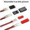 40Sets Servo Plug Male Female Connector Crimp Pin Cable Kit Compatible Jst Syp Futaba For Hitec Spektrum Rc