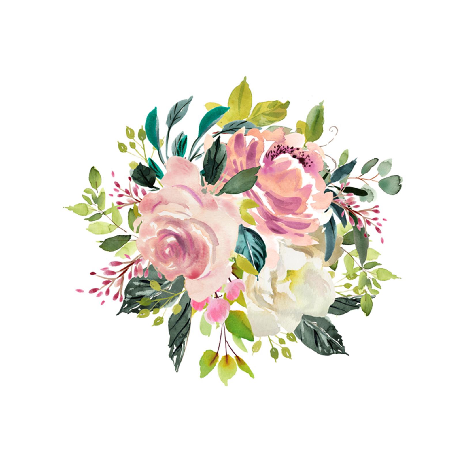 

Цветочные наклейки для туалета, ПВХ наклейка, наклейка на стену, украшение для гостиной One Size