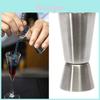 Durable Stainless Steel Double Tone Jigger With 25 And 50 Milliliter Measurements For Professional Bartending