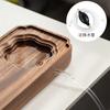 Light Luxury Tea Tray Chinese Walnut Wood Tea Tray Drainable Solid Wood Tea Tray Small Dry Brewing Table for Household Use Table