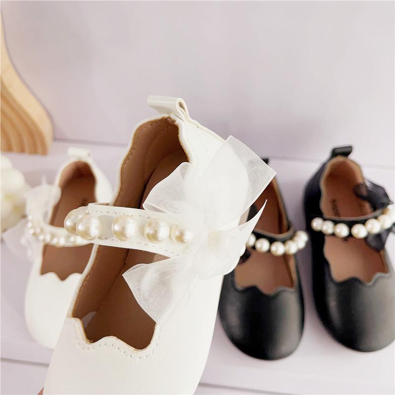 Mädchenschuhe Mädchenschuh Frühling Herbst Perle Mädchen Prinzessinnenschuh Mode Einzelne Schuhe Schleife Kleinkind Mary Jane Schuhe Kinderschuhe Lolita