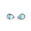 Sky Blue Topaz Gemstone 925 Fine Silver Handmade Cufflinks 0.67" Men Accessorise CL-5-5