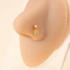 Piercing Schmuck Nasenring Einfacher Nischen Nasenstecker Mini Herz Anhänger Damen Y2K Nasenpiercing Nasenschmuck