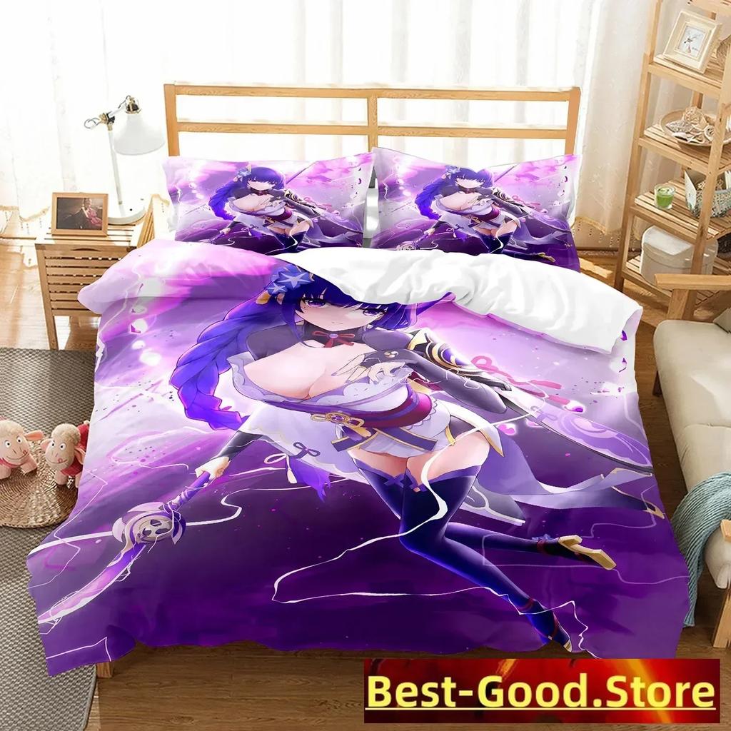 3D Print Arataki Ltto Bedding Set Single Twin Full Queen King Size Genshin Impact Bed Set Adult Kid Bedroom Duvet Cover Sets