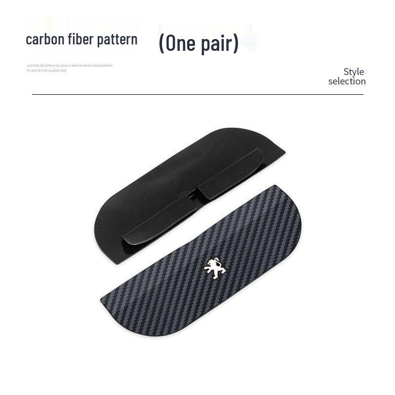 Universal Carbon Fiber Rearview Mirror Rain & Sun Shield with Dustproof Baffle