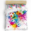 Soccer Balls Football Design Bedding Set 3pcs Duvet Cover Pillowcase Kids Adult Quilt Cover Double Bed Set Home Textile