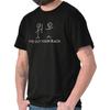 Lustiges Ich stehe hinter dir Strichmännchen Humor Damen oder Herren Rundhals T-Shirt