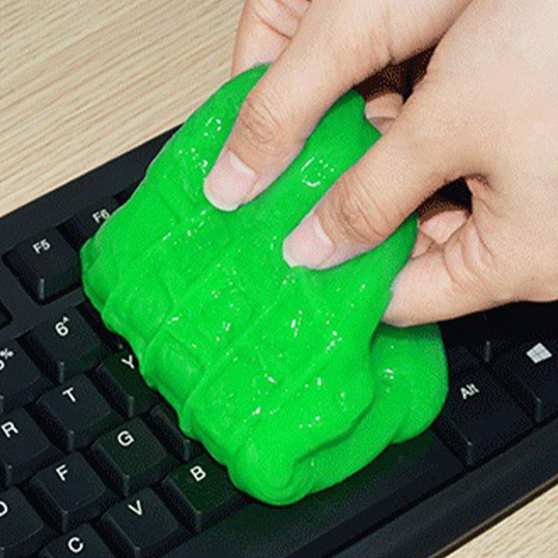 1 Pz Gel Rimuovi Polvere ad Alta Efficienza Pulitore Appiccicoso Pulizia Interni Auto Argilla Magica Universale Strumento per Pulizia Domestica Tastiera Scrivania