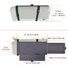 Car Visor Anti-Glare Sunshade Extender for Front Seat Driver or Passenger - 1 Piece