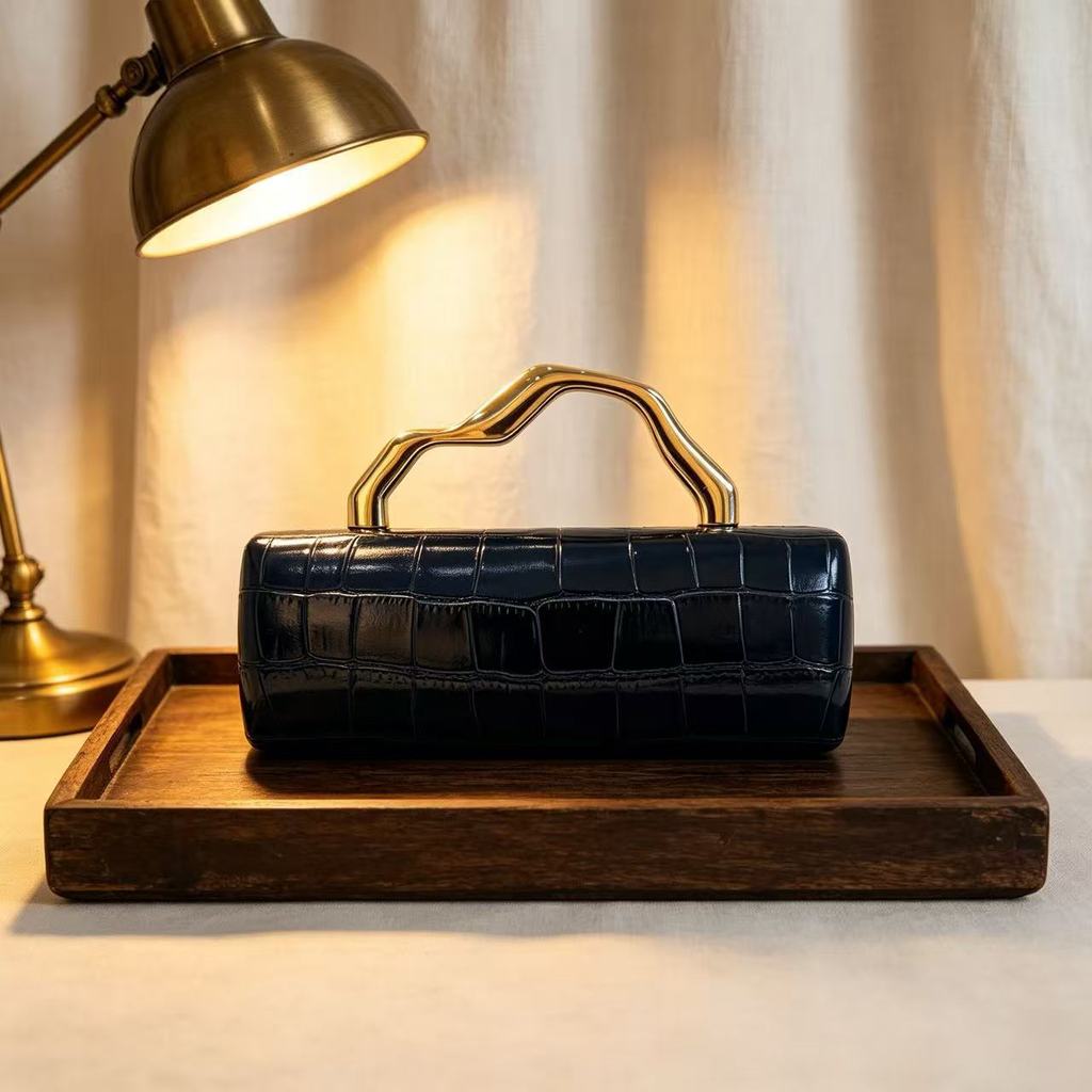 Pu Crocodile Pattern Crossbody Bag With Chain For Evening Wear And Daily Use