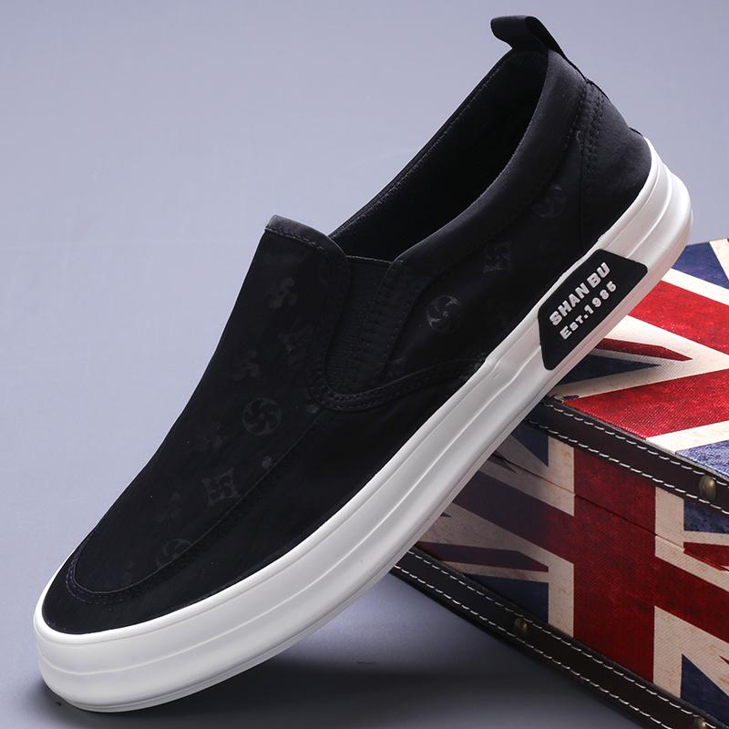 Mode Herren Canvas Schuhe Slipper Canvas Low Style Atmungsaktiv Leichtgewichtige Flats Schuhe für Herren Walking Schuhe Zapatos De Hombre SS23837