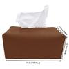 High Quality PU Leather Handbag Purse Tissue Box Holder Home Solid Color Storage Box Napkin Holder Tissue Boxes Napkin Holder