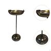 Garden Bird Bath Freestanding Birdbaths Lightweight Decoration Standing Feeder Bowls Outdoor