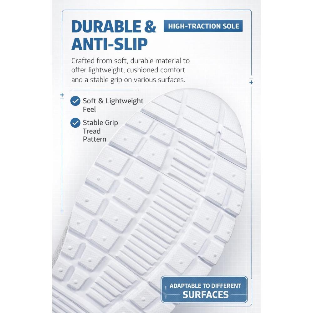 Damen Slip-On Freizeitschuhe Atmungsaktives Mesh Halbschuhe Weiche Sohle Bequeme Gehschuhe Übergröße Leichte Alltagsschuhe