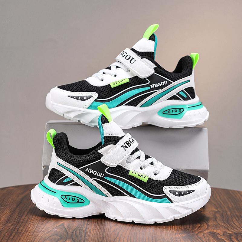 Kid Casual Sneakers Children Sports Shoes Boys Girls Student Soft Sole Tennis Breathable Lightweight Hiking Shoes