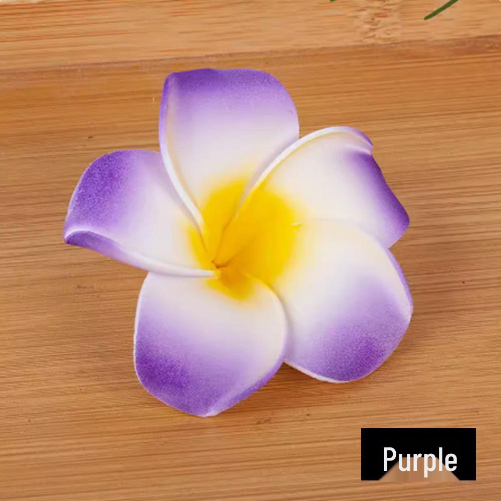 Pince à cheveux Plumeria: Fleur Hawaïenne en EVA pour Maillots de Bain & Voyage (4-9cm)
