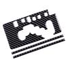 1 Set Car Center Console Gear Shift Panel Cover Trim LHD Fit for Toyota FJ Cruiser 2007-2017 2018   Carbon Fiber Black