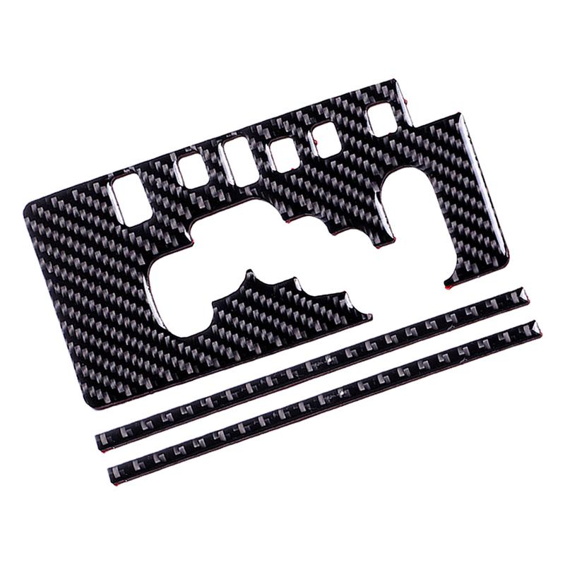 1 Set Car Center Console Gear Shift Panel Cover Trim LHD Fit for Toyota FJ Cruiser 2007-2017 2018   Carbon Fiber Black