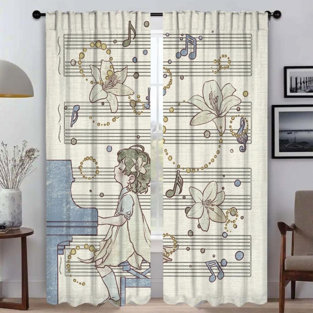 A Little Princess Kitchen Curtains for Living Room Curtain Blinds Partition Tulle for Bedroom Shades Home Interior Curtains