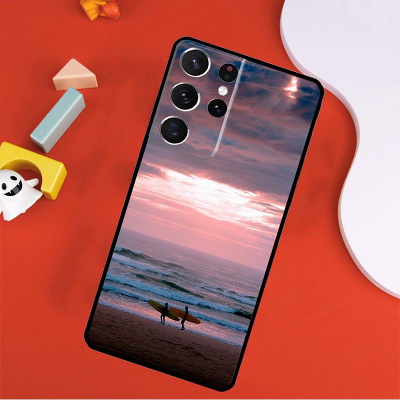 Surfer Surf Hang Loose Shaka Phone Case For Samsung Galaxy S25 Ultra S9 S10 S20 S21 FE S22 S23 S24 Plus S24 Ultra Cover