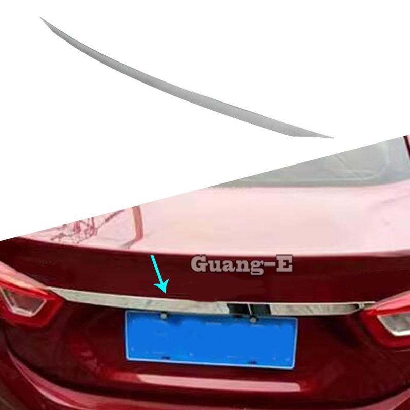 For Chevrolet Cruze Sedan 2017 2018 Body Trunk Cover Stainless Steel Rear Back Door Tailgate Frame Plate Trim