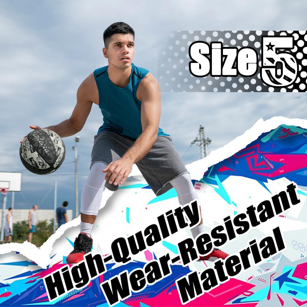 Fantecia Basketball Size Graffiti Perfect for Street Style 5, Design, Indoor/Outdoor Basketball,
