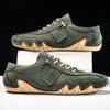 Plus Size 38-49 Men's Casual Shoes PU Leather Soft Octopus Sole Loafers Non-slip Outdoor Walking Driving Sneakers