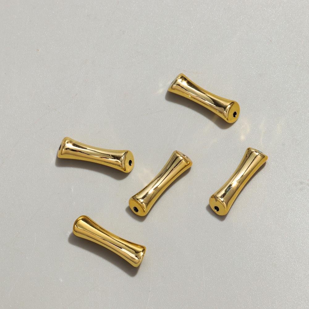 20pcs/bag Mixed Color Acrylic Thin 7x26mm Bamboo Curved Tube Loose Beads for DIY Bracelet Necklace Jewelry Craft Accessories
