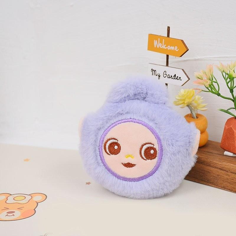Adorable Plush Teletubby Keychain Cute Cartoon Bag Charm Soft Stuffed Animal Toy