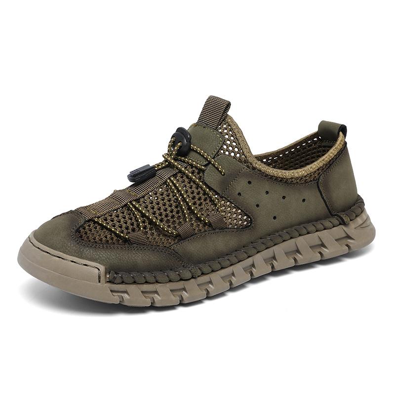 Summer Men's Mesh Shoes Breathable Hollow Outdoor Sneakers Men's Non-Slip Shoes