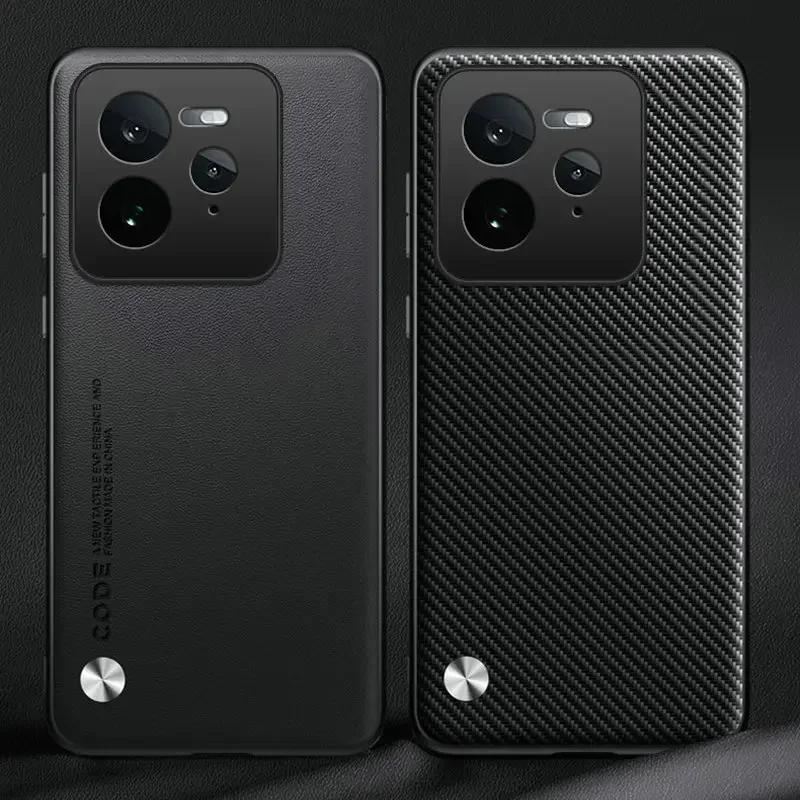 Luxuriöse Silikon-Lederhülle für Realme GT 7 GT 7T Kameraschutzhülle Mode Stoßfeste Stoßstange für Realme GT7 Pro 7Pro