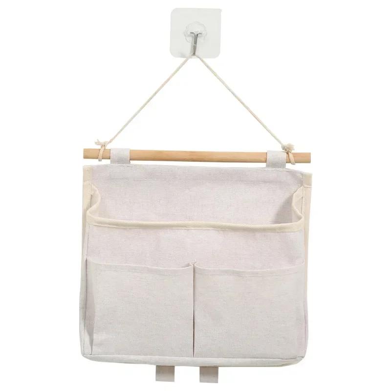 

Waterproof Bedhead Hanging Storage Bag Wall Door Mounted Closet Underwear Organizer Sundries Pouches Home Storage Accessories