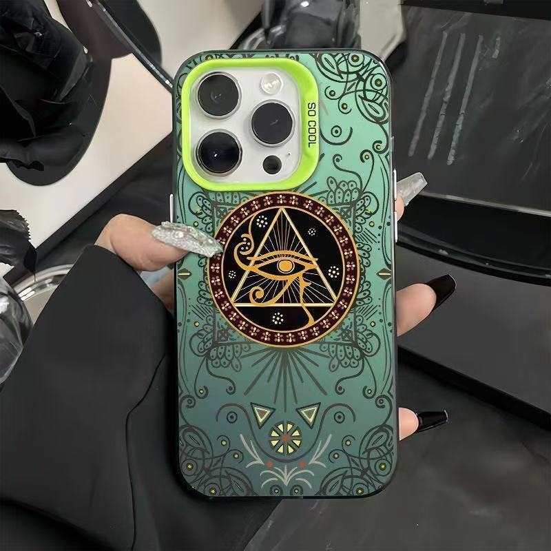 Triangular eye suitable for Apple 17Promax mobile phone case personalized vitality case iPhone16ins15/14 Europe and America 13