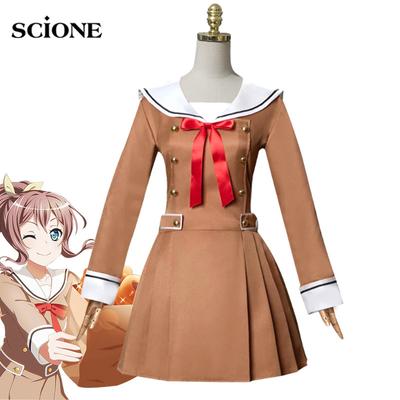 BanG Dream Toyama Kasumi Hanazono Tae Yamabuki Saya School Uniform Sailor Suit Dress Outfit Anime Customize Cosplay Costumes