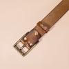 Retro Matte Pure Cowhide Retro Single-layer Belt