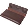 Вместительный Женский кошелек из натуральной кожи CANPELLINI Wallet 21660 Коричневый