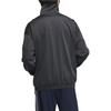 adidas Originals 3 Strepen Letterlogo Streepdessin Klassiek Retro Sport Staande Kraag Lange Mouwen Jas Heren Jas Diep Antraciet JL8397