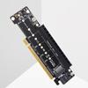 PCIe X16 To X8+X4+X4 Expansion Riser Card Extended Card PCIE4.0 Adapter Card Expansion Card Support 2280/2260/2242/2230 SSD