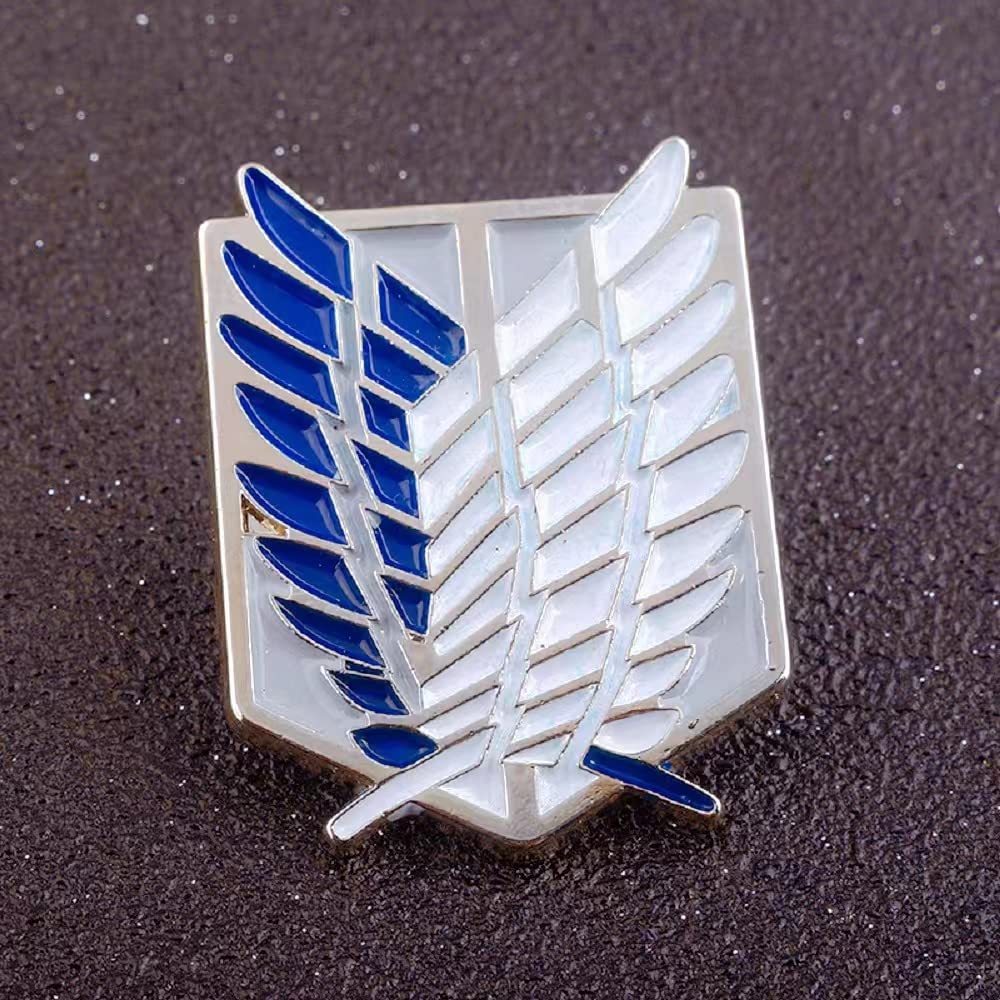 Sizuuenn Attack on Titan Scout Regiment Badge Cosplay Anime School Cultural Halloween Photo Gifts Brooch, Accessories, Accessories, Festivals,
