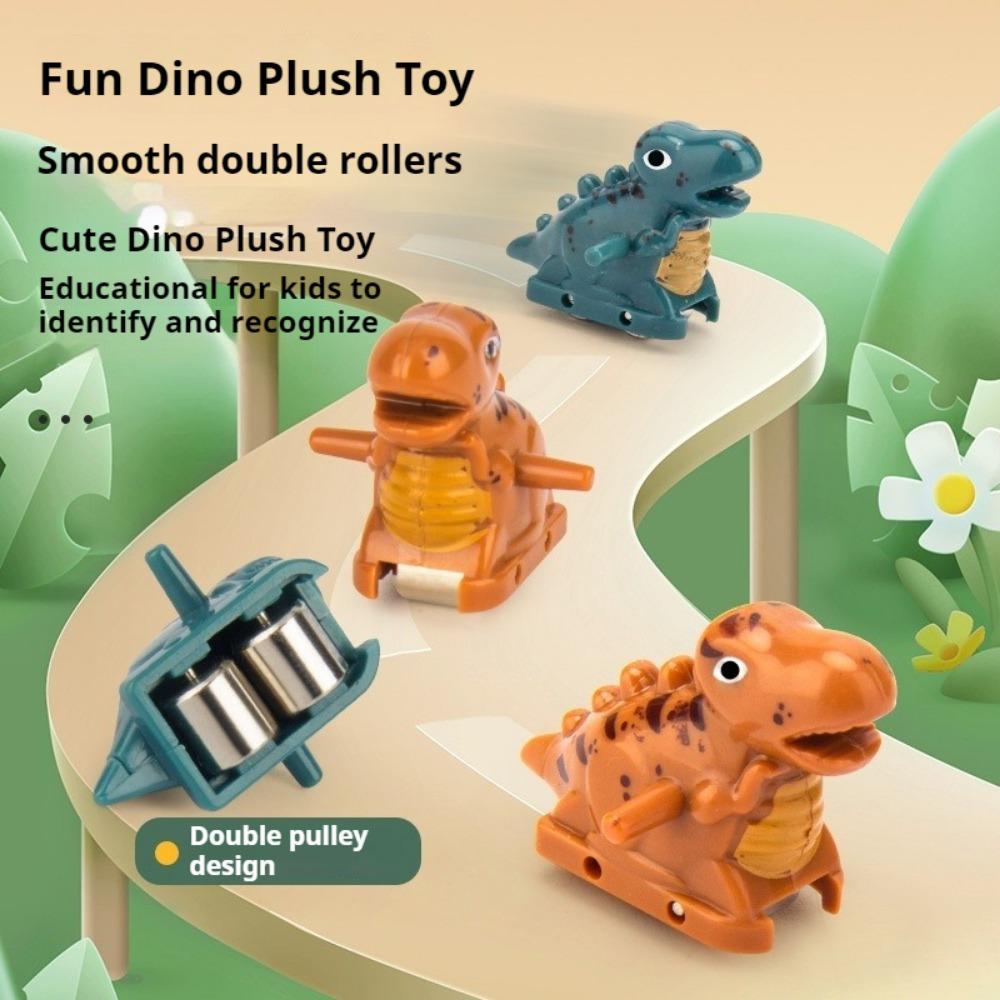 Dinosaur Assembly Stair Climbing Toy Educational Fun Electric Slide Track Toy Car